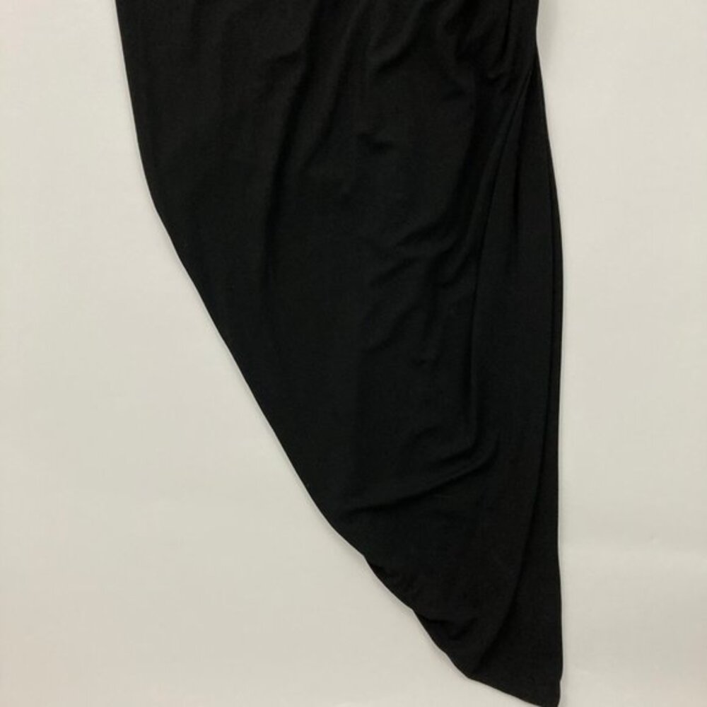 NWT Alexandre Vauthier Draped Halter Jersey Dress Size 36 Black Asymmetric - Picture 5 of 14